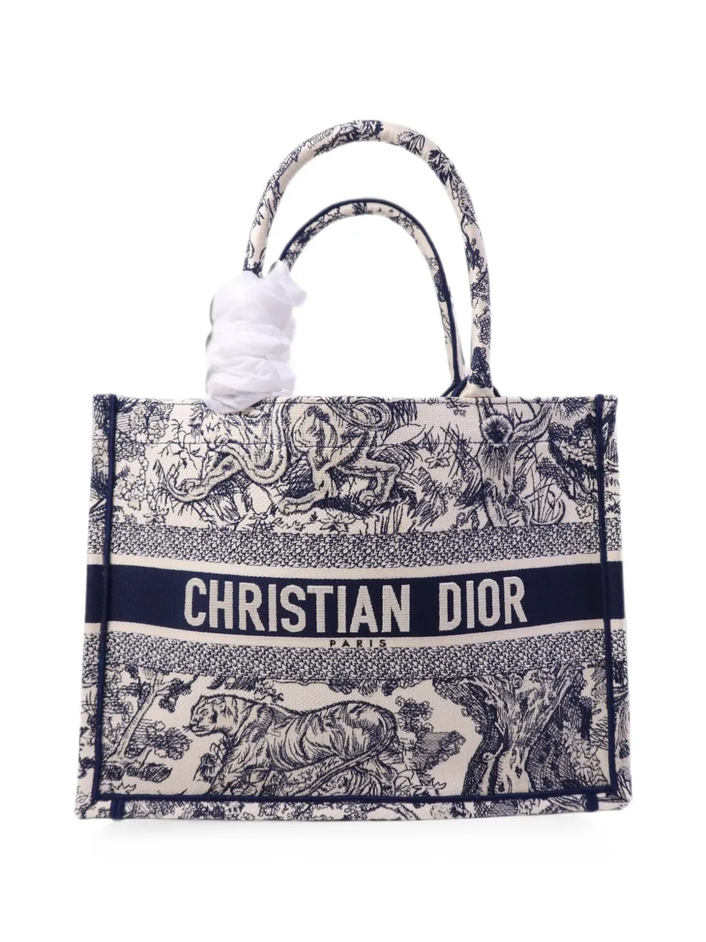 Christian Dior Pre-Owned Book toile de jouy tote bag - Neutrals