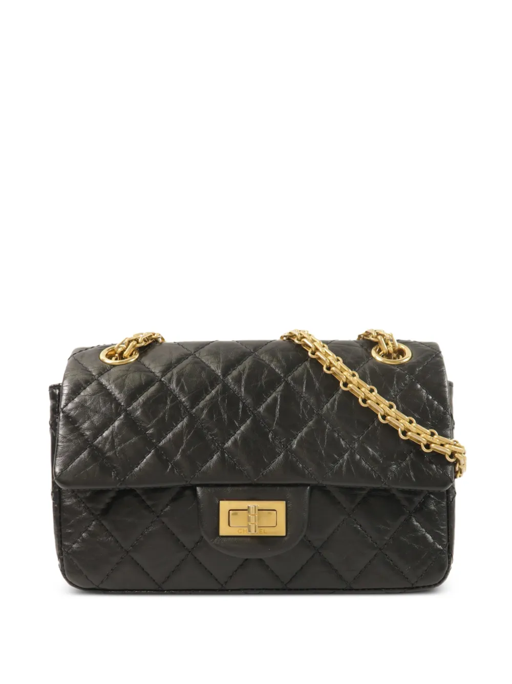 CHANEL Pre-Owned Borsa a spalla 2.55 mini trapuntata - Nero