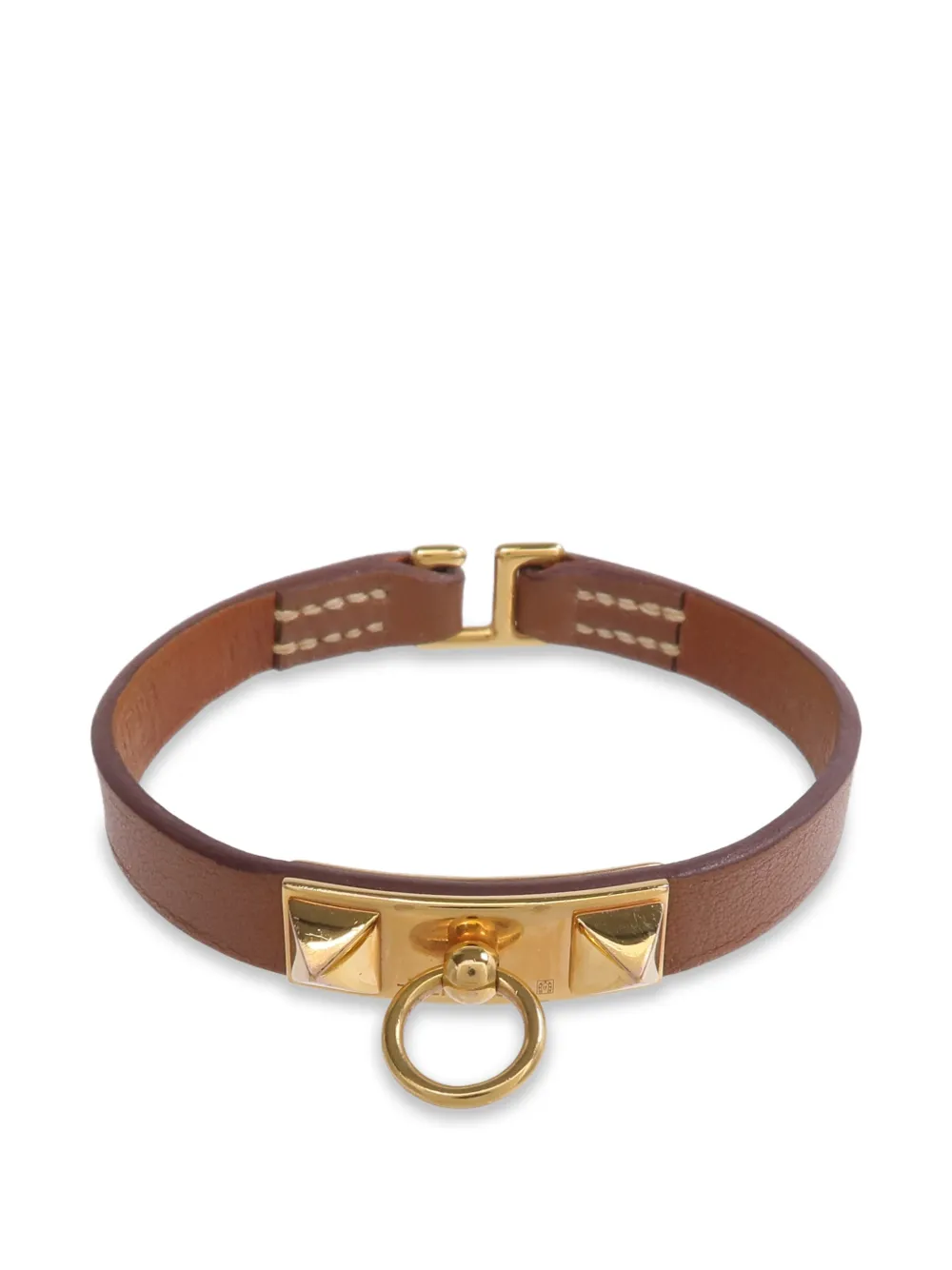 Hermès Pre-Owned 2022 mini Rivale Lederarmband - Gold