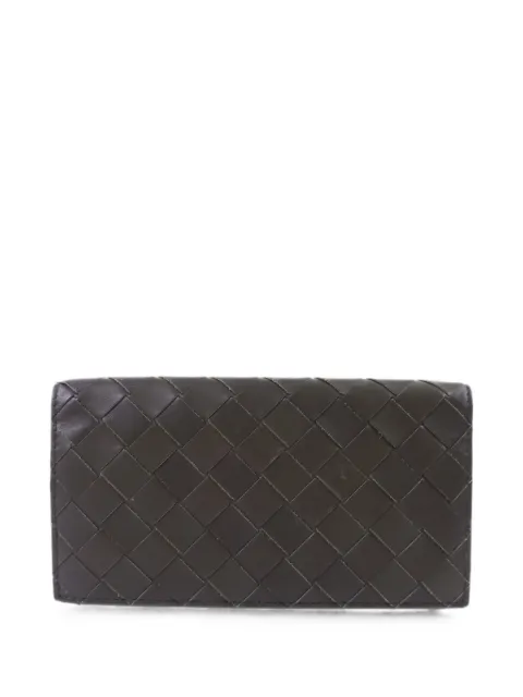 Bottega Veneta Pre-Owned Intrecciato bi-fold lambskin wallet