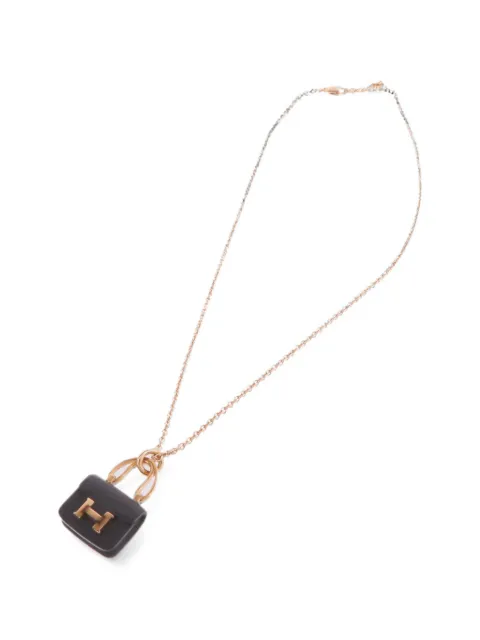 Hermès Pre-Owned Constance jade necklace