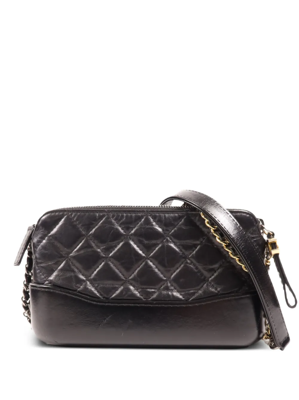 CHANEL Pre-Owned Gabrielle quilted shoulder bag - Black