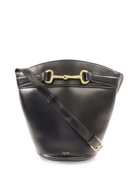 Celine Pre-Owned Horsebit leather bucket bag