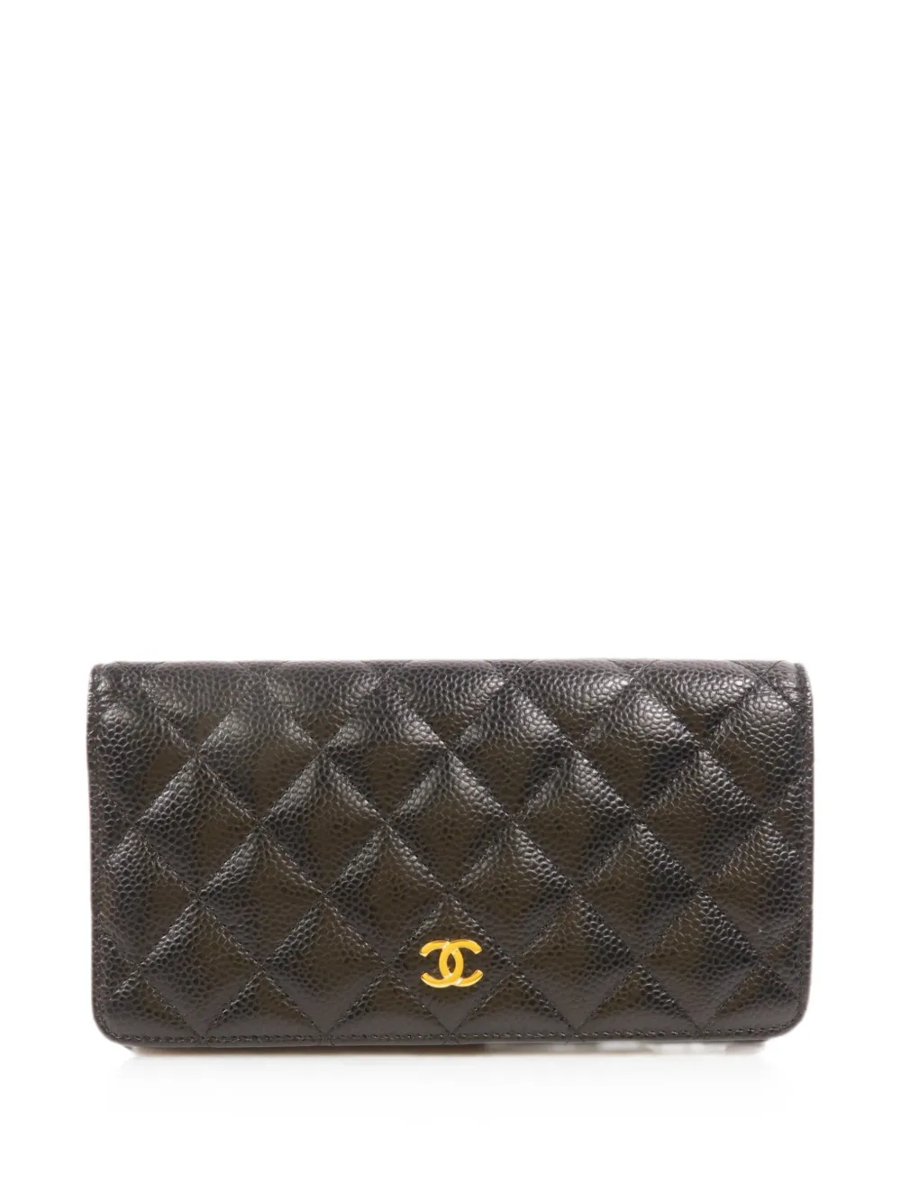 CHANEL Pre-Owned quilted CC flap wallet - Nero
