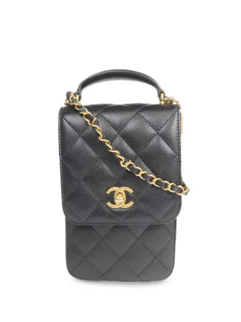 CHANEL Pre-Owned Vertical In The Loop calfskin crossbody bag