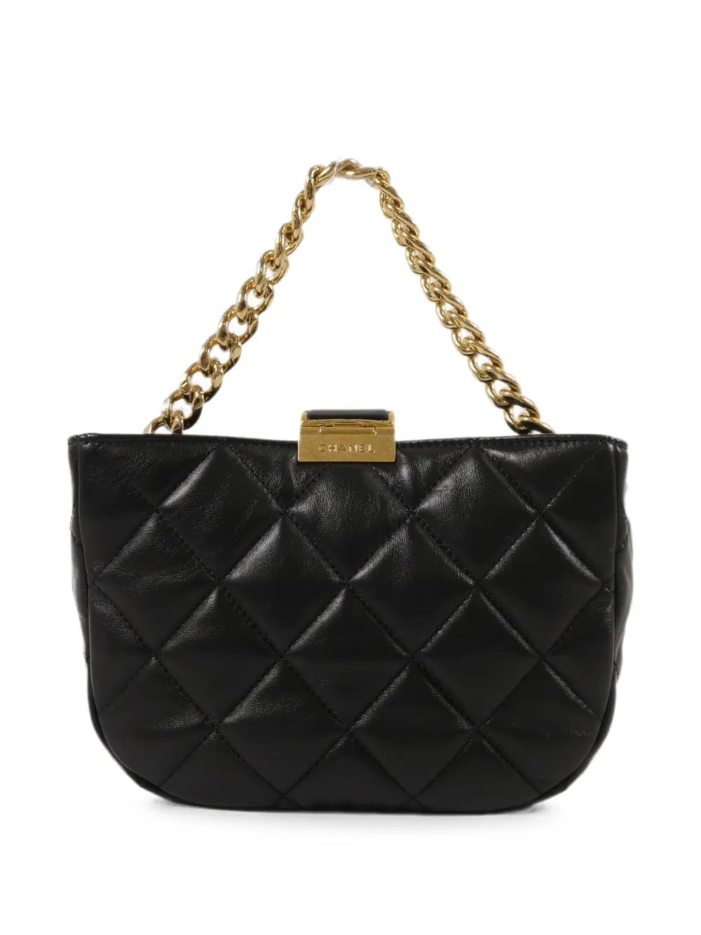 CHANEL Pre-Owned CC gewatteerde schoudertas Zwart