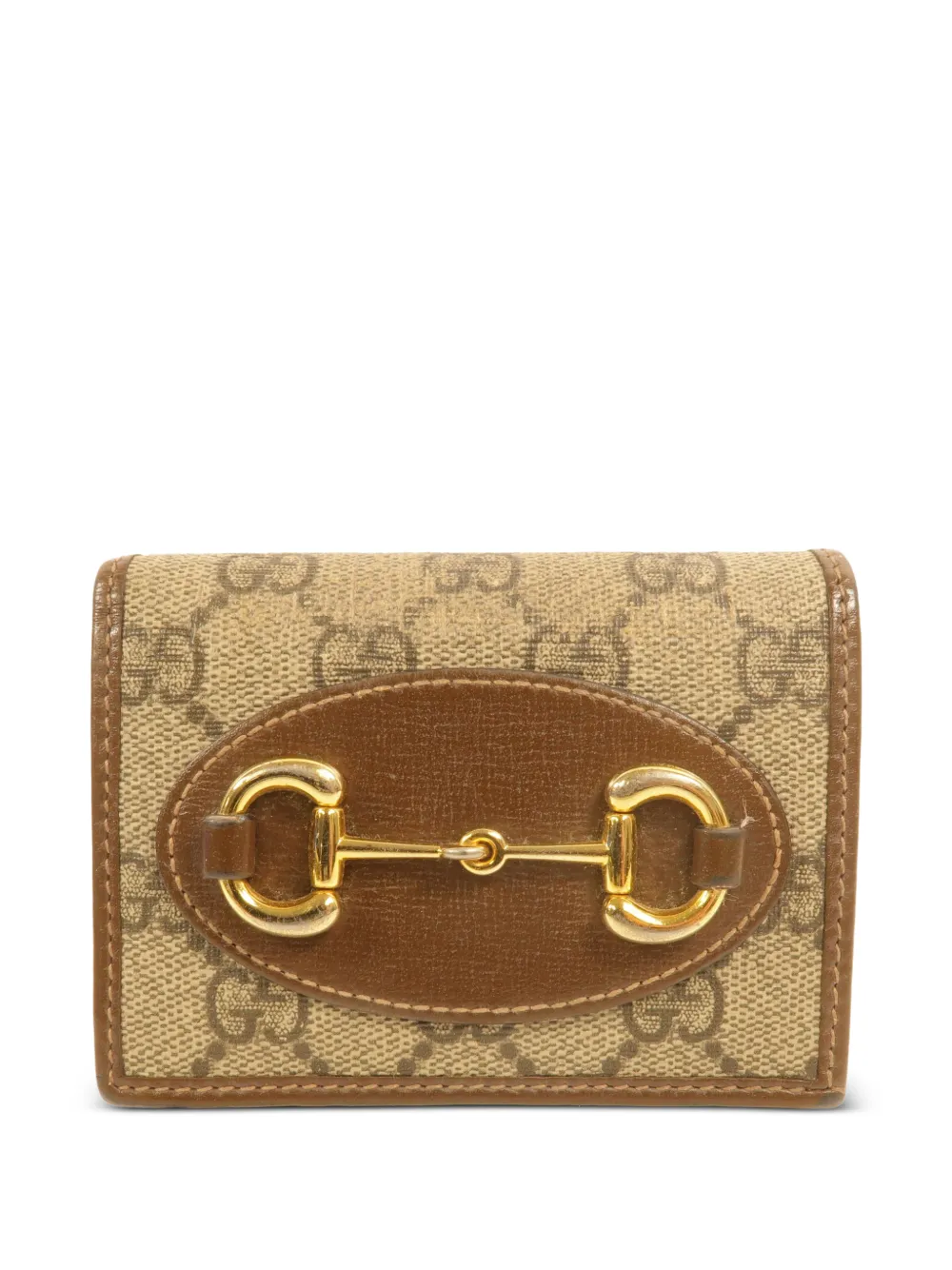 Gucci Pre-Owned Horsebit 1955 GG wallet - Nude