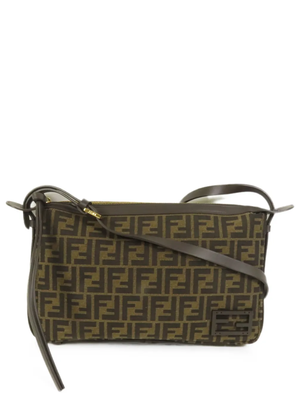 Fendi Pre-Owned Zucca FF shoulder bag - Marrone