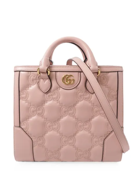 Gucci Pre-Owned bolsa de hombro matelassé con motivo GG