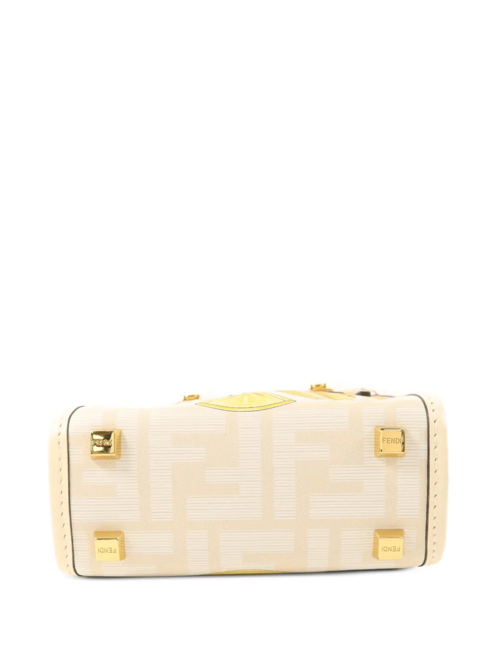 Fendi Pre-Owned Sunshine leren mini-shopper Beige