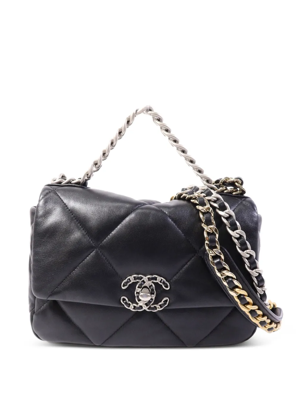 CHANEL Pre-Owned 19 quilted shoulder bag - Black