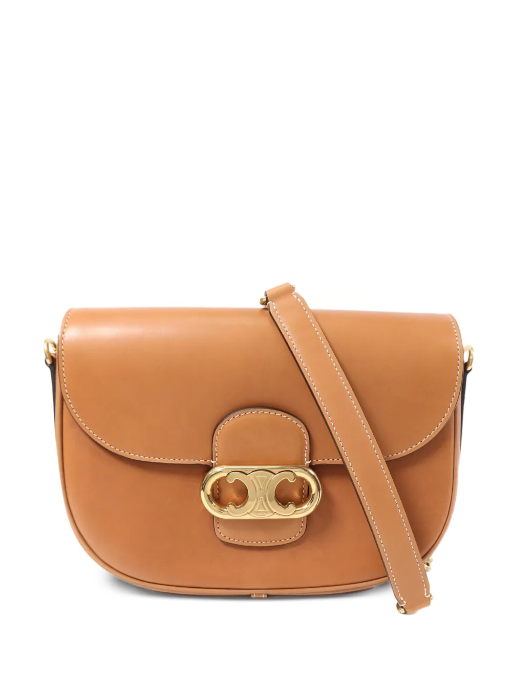 Celine Pre-Owned Borsa a spalla Maillon Triomphe media - Toni neutri