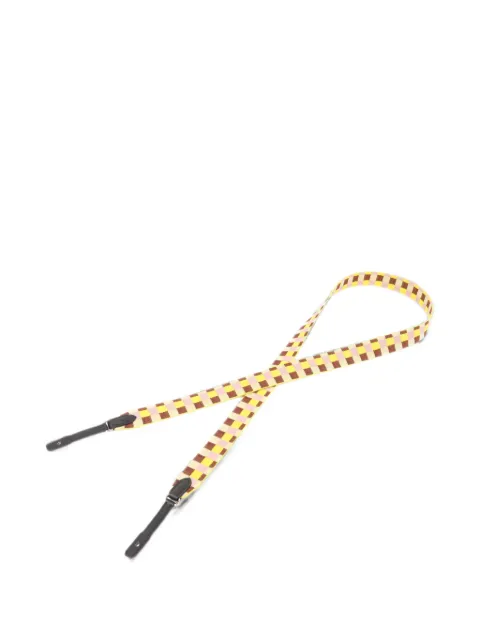 Hermès Pre-Owned check-pattern canvas shoulder strap