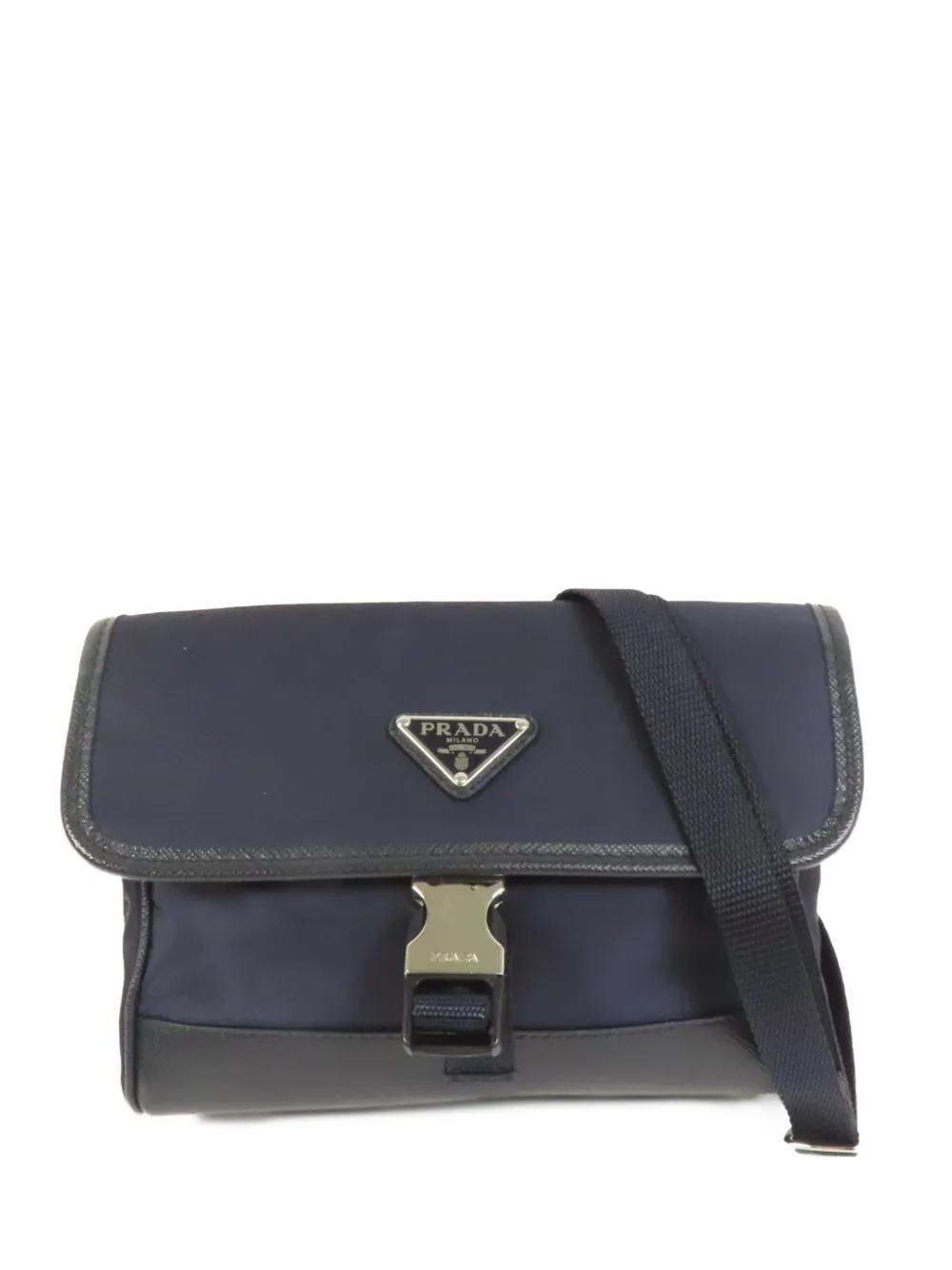 Prada Pre-Owned 버클 클로저 숄더 백 | 블루 | Image 1