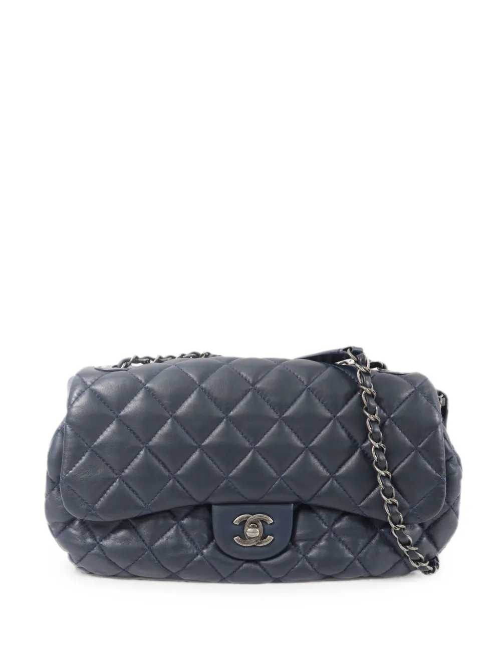 CHANEL Pre-Owned interlocking-CC shoulder bag - Blu