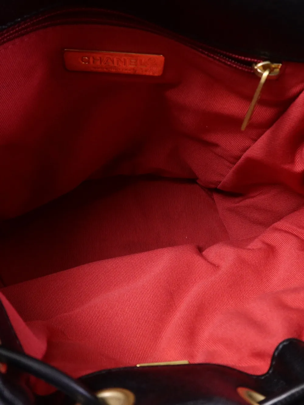 CHANEL Pre-Owned Chanel 19 CC rugzak met draaislot Zwart