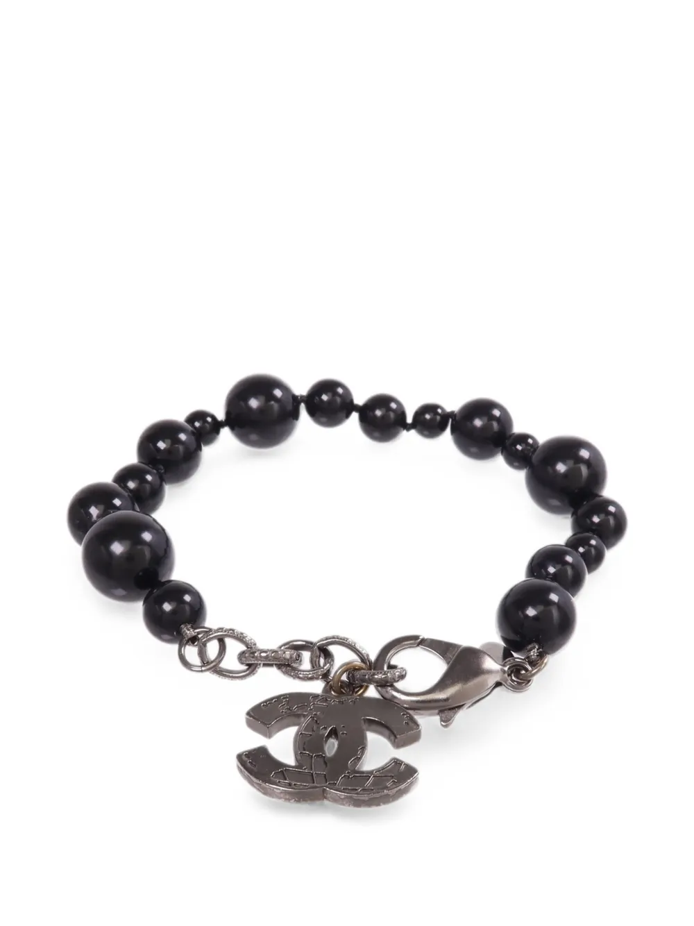 CHANEL Pre-Owned Bracciale con ciondolo CC - Argento