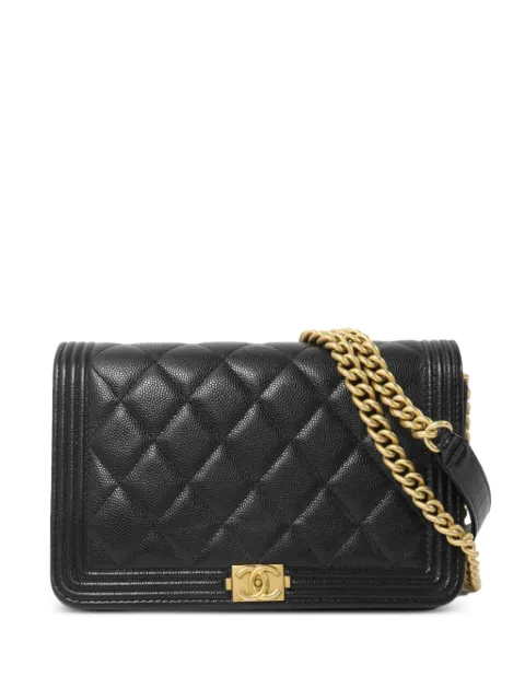 CHANEL Pre-Owned Boy Wallet On Chain shoulder bag