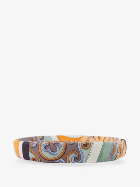 Hermès Pre-Owned graphic-print silk hairband