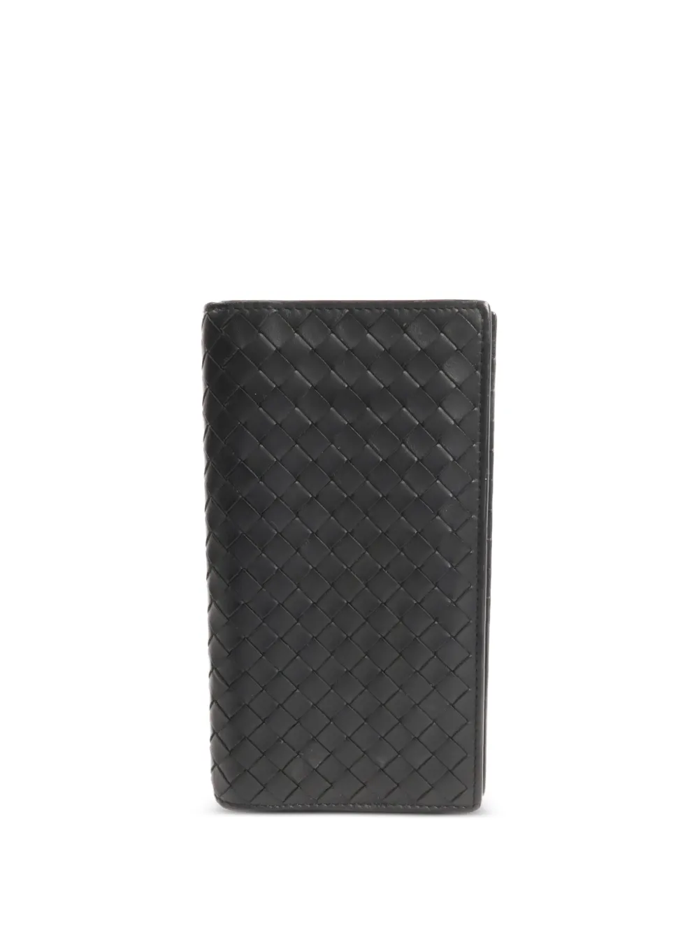 Bottega Veneta Pre-Owned Intrecciato long wallet - Black