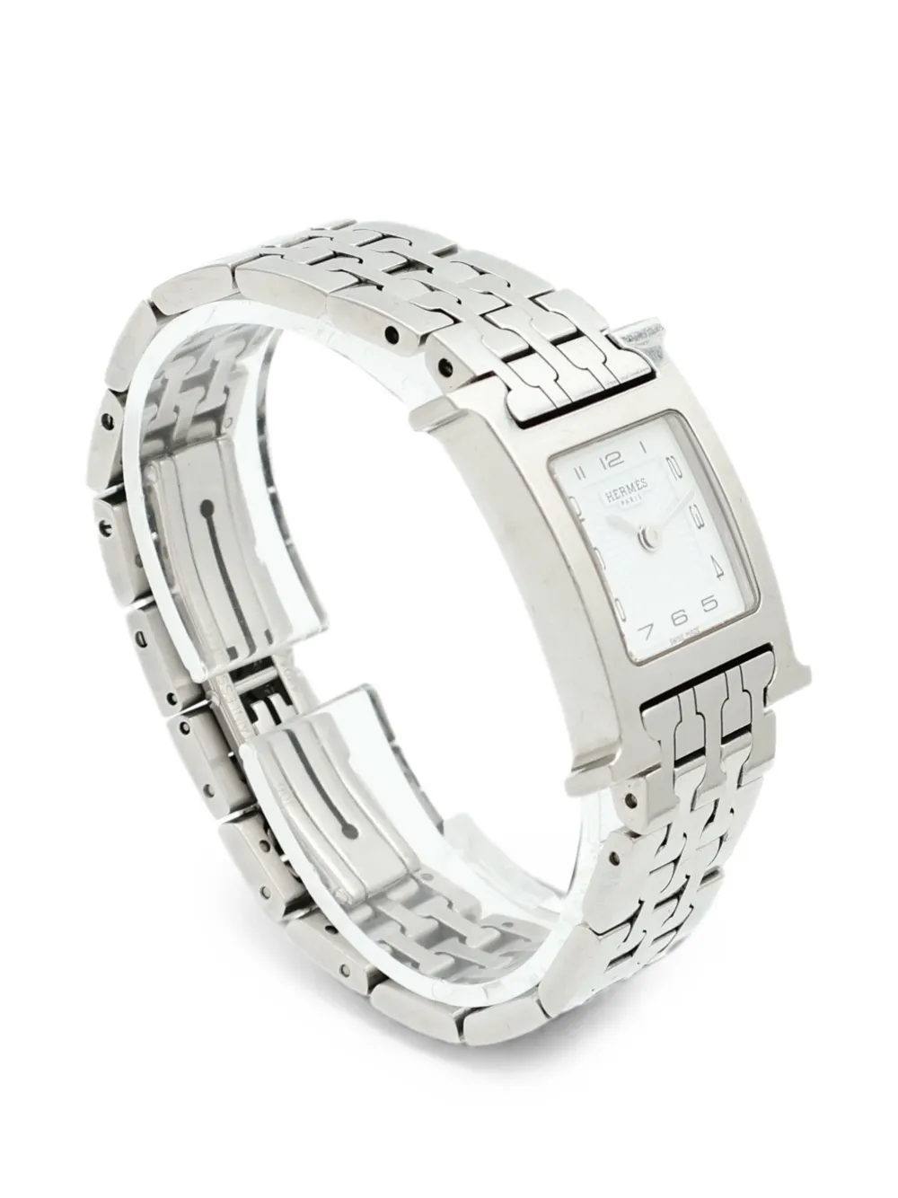 Hermès Pre-owned Heure H 30mm Watch in White, view 4