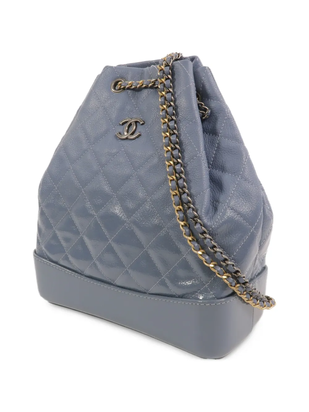 CHANEL Pre-Owned Gabrielle gewatteerde rugzak Blauw