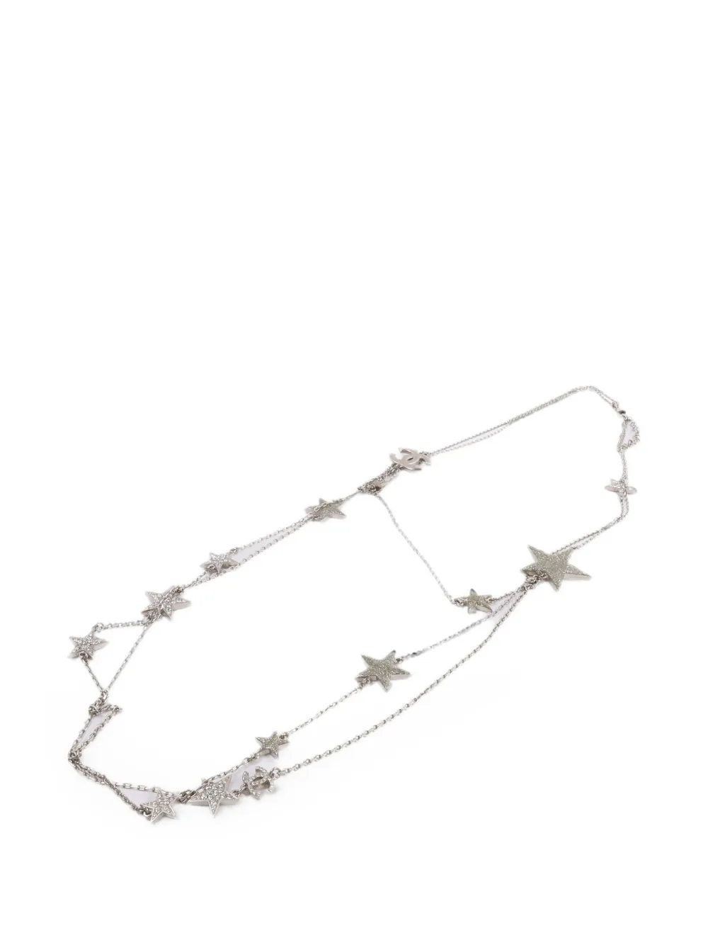 CHANEL Pre-Owned CC star necklace - Argento