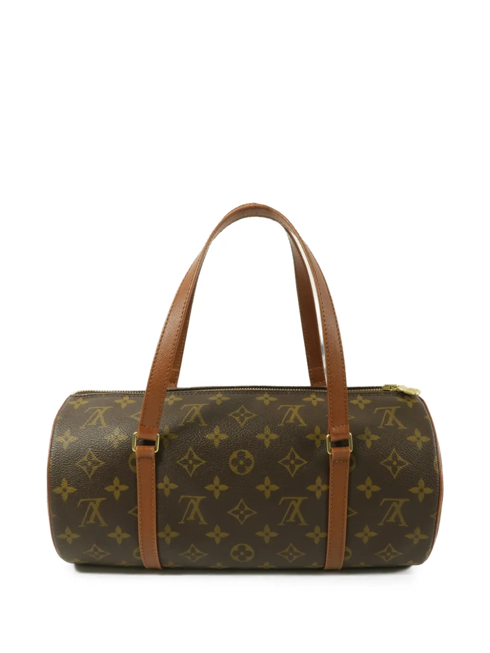 Pre-owned Louis Vuitton 30 Papillon Monogram Shoulder Bag In Brown