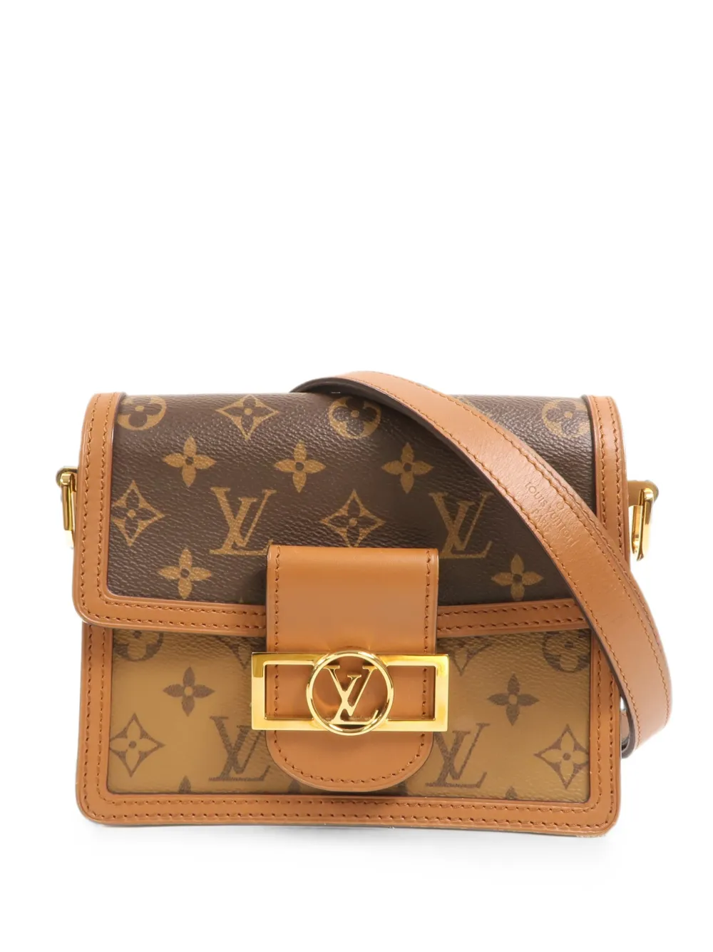 Louis Vuitton Pre-Owned Mini Dauphine Monogram Reverse shoulder bag - Marrone