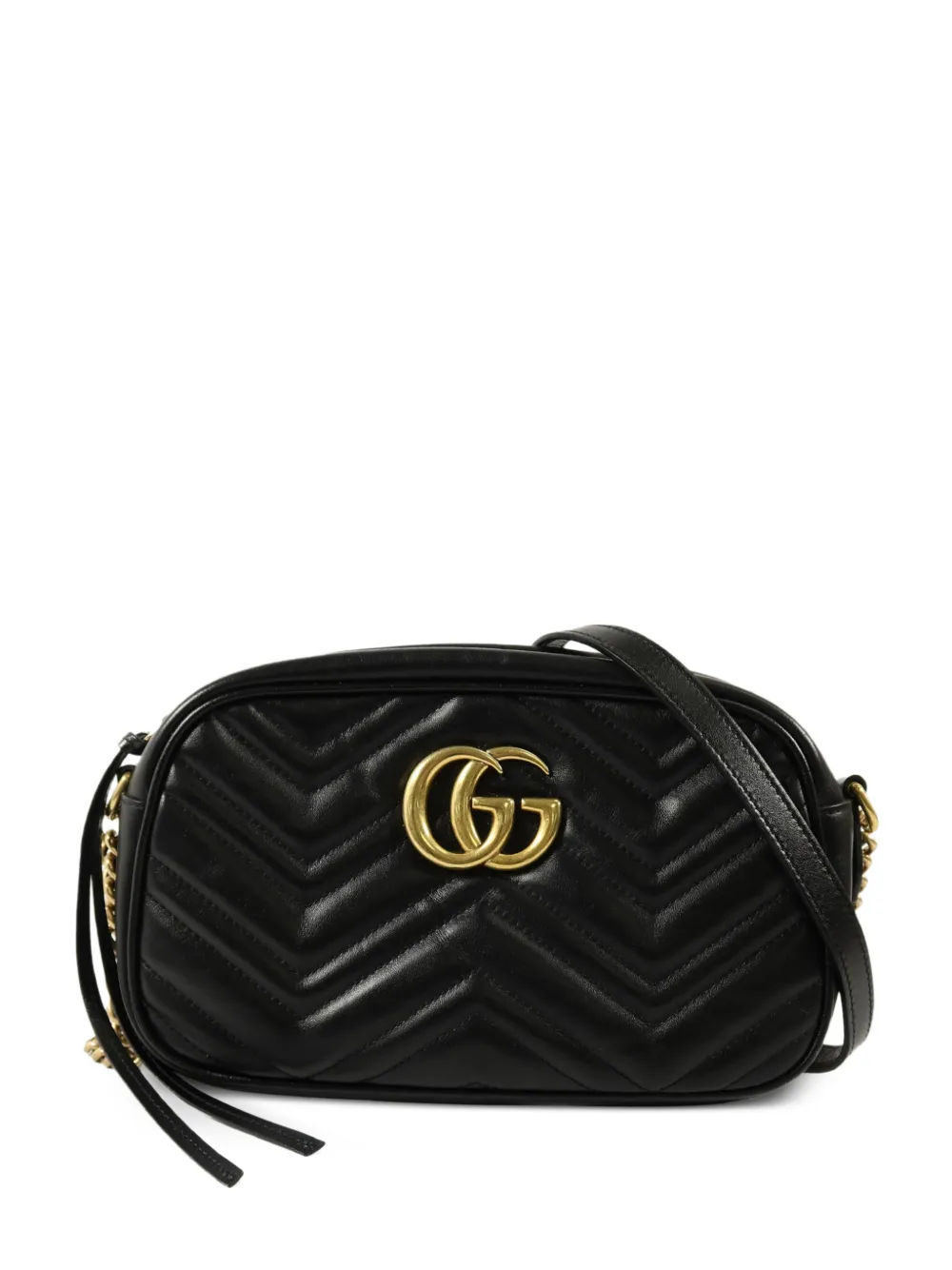 Gucci Pre-Owned Marmont leather shoulder bag - Black