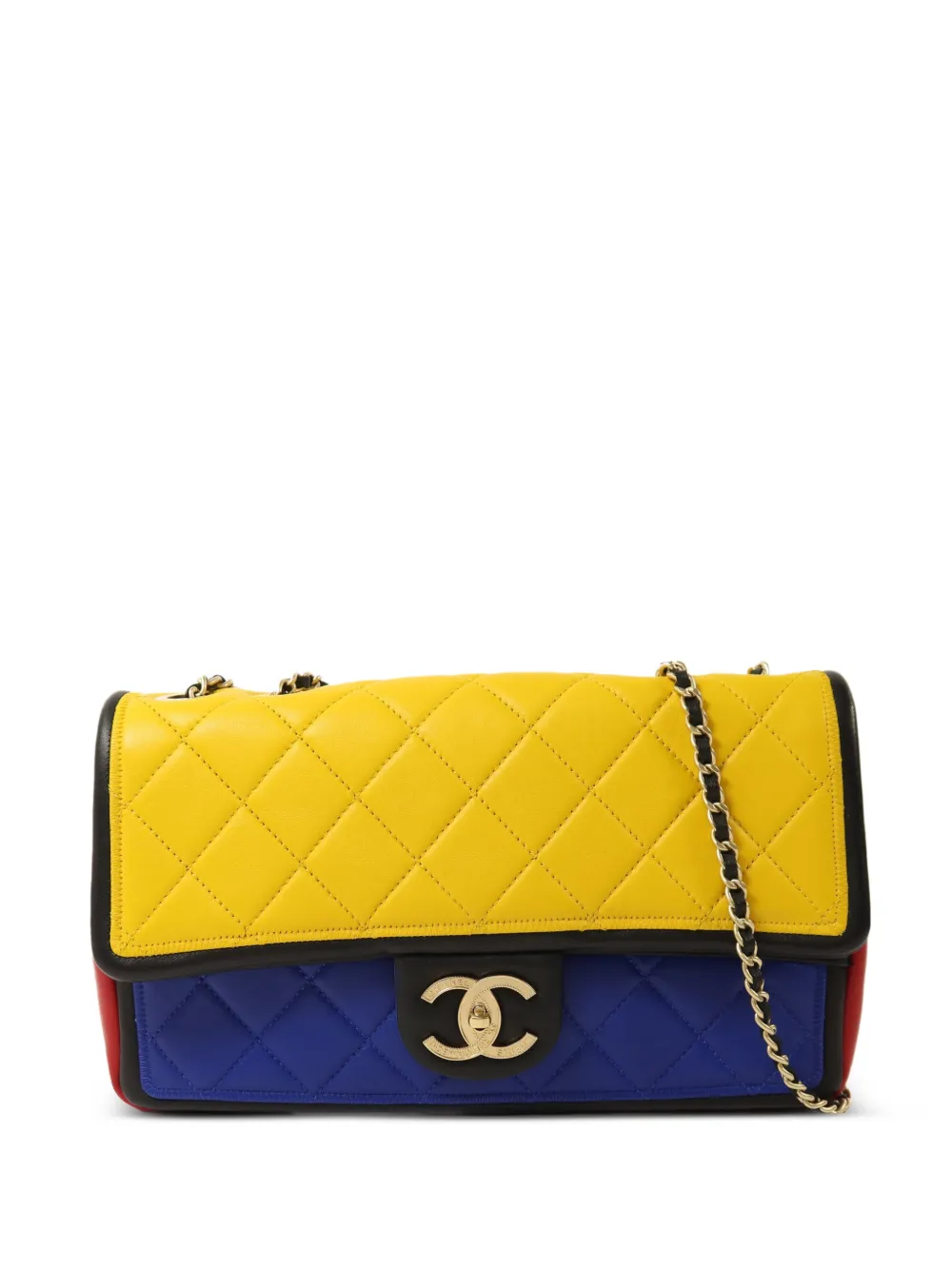 CHANEL Pre-Owned medium CC turn-lock shoulder bag - Yellow
