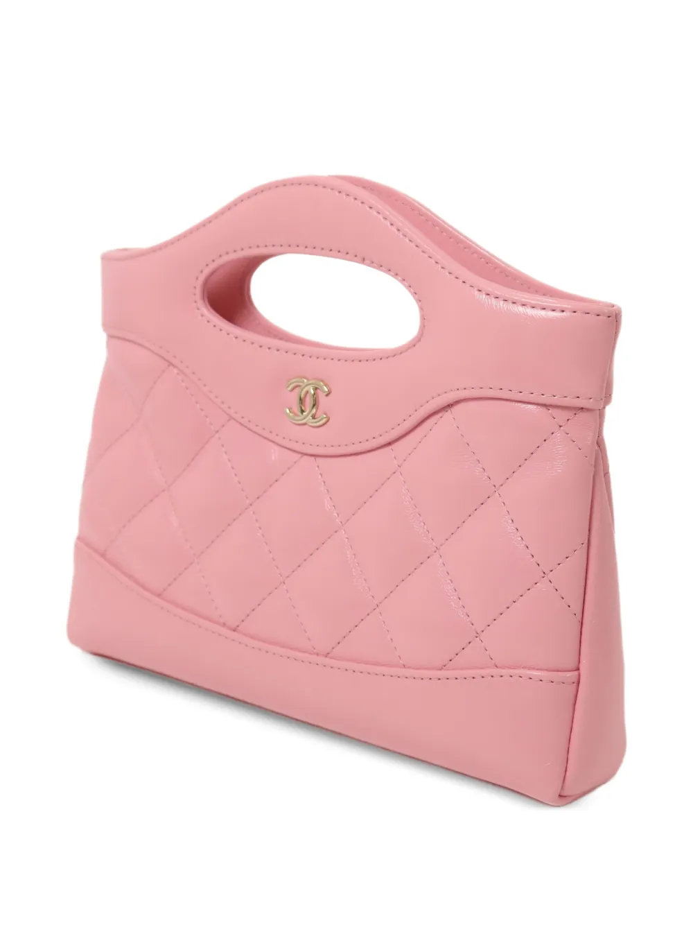 CHANEL Pre-Owned Nano 31 gewatteerde CC shopper Roze