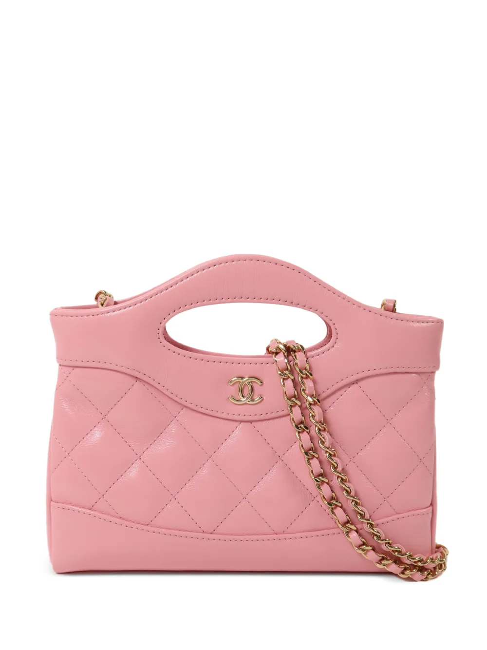 CHANEL Pre-Owned nano 31 quilted CC tote bag - Pink