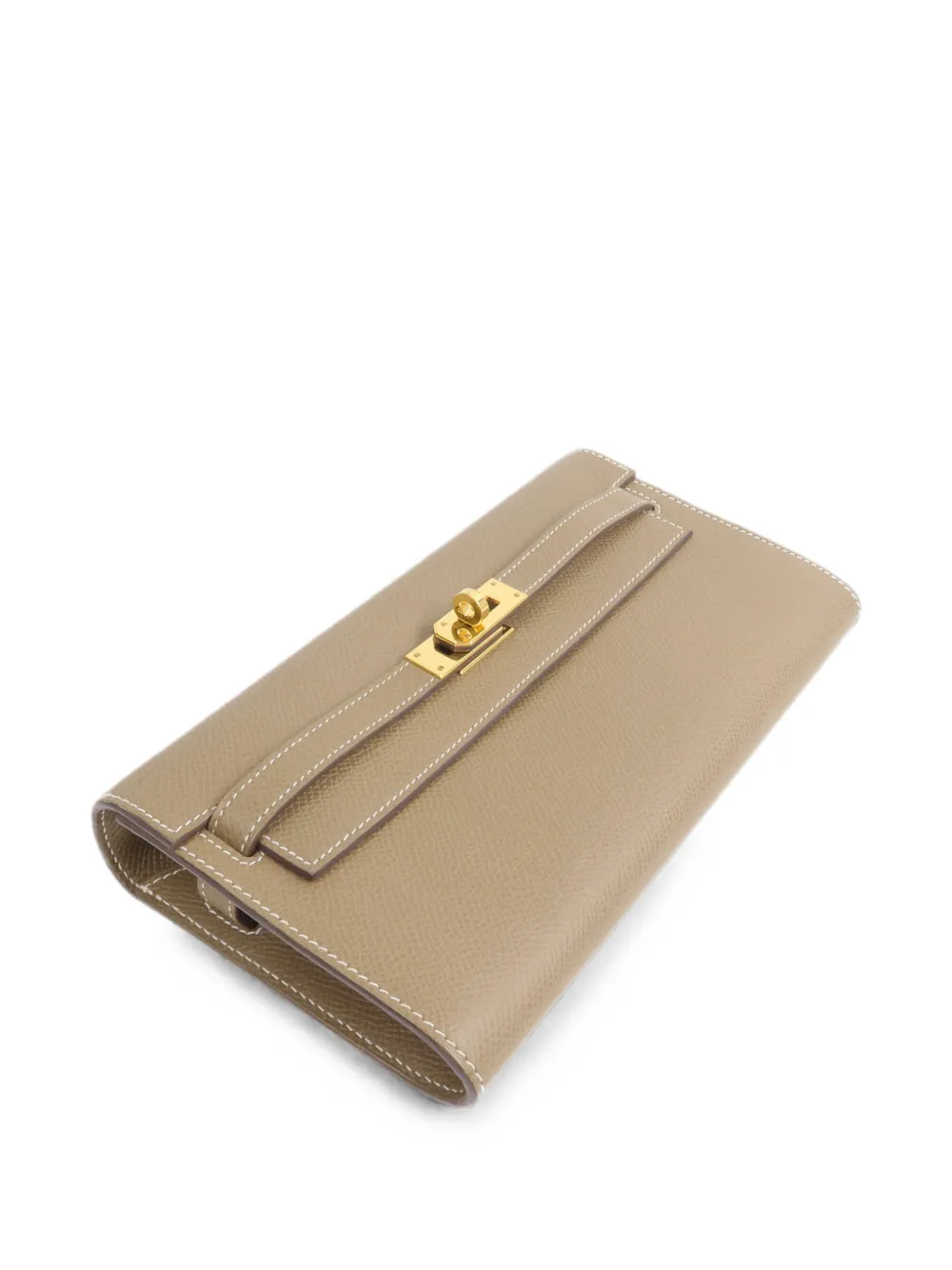 Hermès Pre-owned Kelly to Go Calfskin Shoulder Bag in Brown, view 4