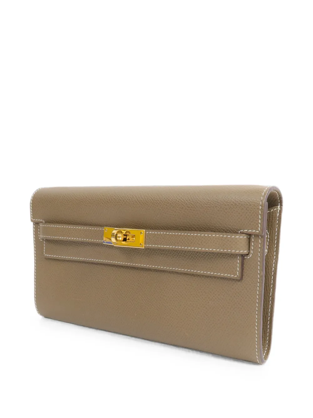 Hermès Pre-owned Kelly to Go Calfskin Shoulder Bag in Brown, view 3