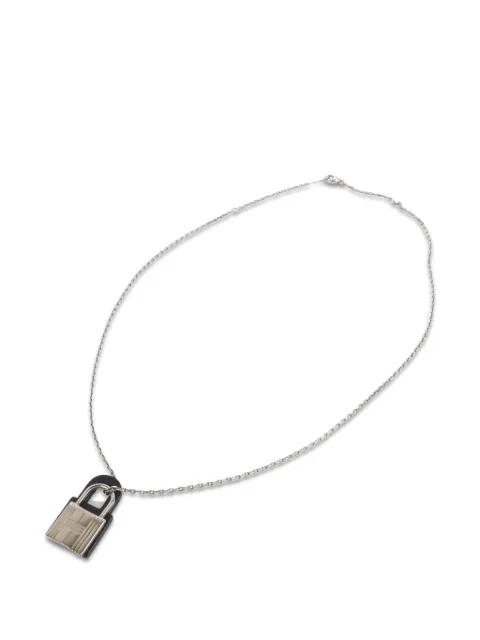 Hermès Pre-Owned O'Kelly 皮质吊饰项链