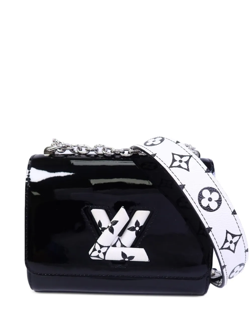 Louis Vuitton Pre-Owned 2017 PM Twist patent-leather shoulder bag - Black