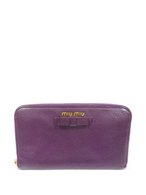 Miu Miu Pre-Owned bow-detail wallet