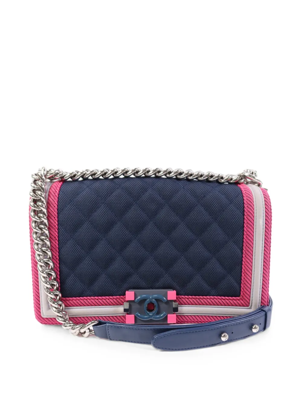 CHANEL Pre-Owned 25 Boy chain shoulder bag - Blu