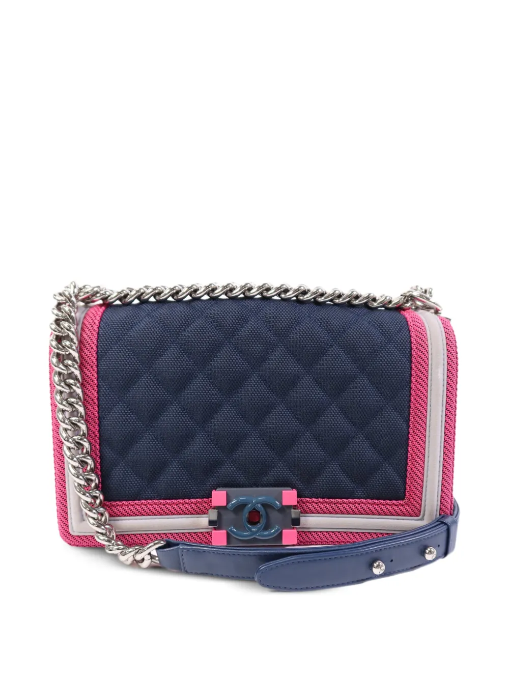 CHANEL Pre-Owned 25 Boy chain shoulder bag - Blue