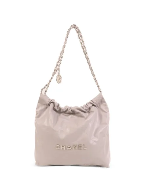 CHANEL Pre-Owned small 22 diamond-quilted bucket bag
