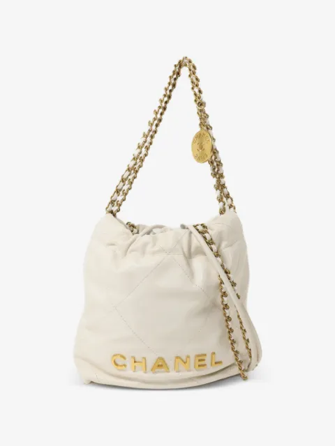 CHANEL Pre-Owned 22 レザー バケットバッグ ミニ