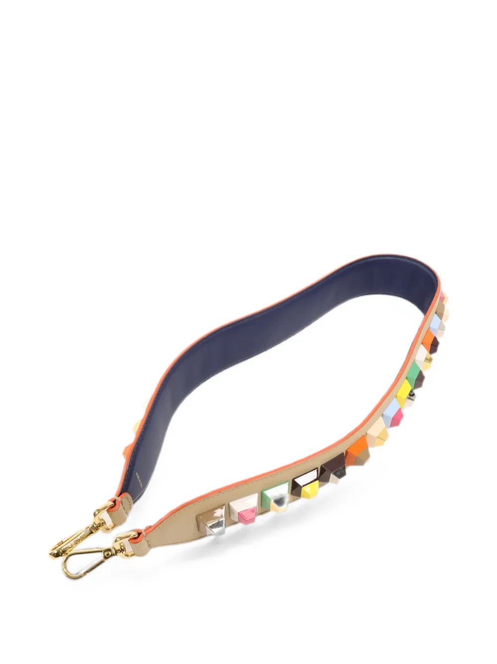 Fendi Pre-owned Strap You Studded Shoulder Strap in Neutrals, view 2