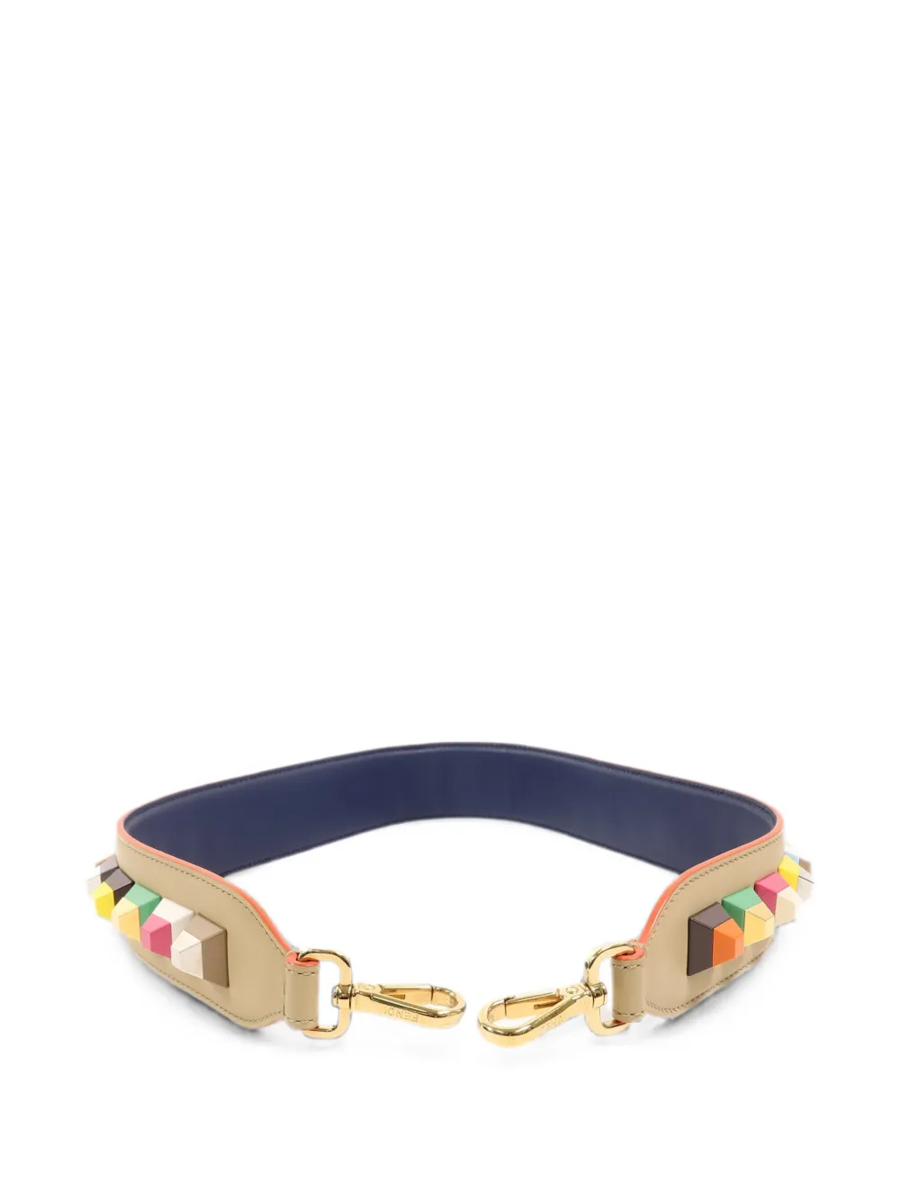 Fendi Pre-owned Strap You Studded Shoulder Strap in Neutrals, view 4