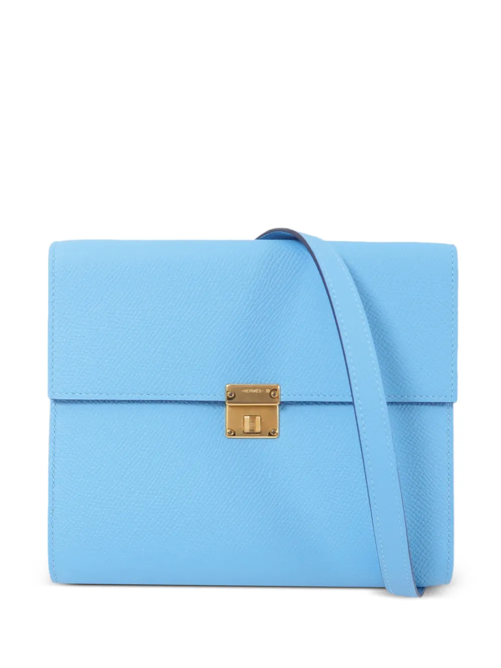 Hermès Pre-Owned 16 Clic Epsom-leather shoulder bag - Blue