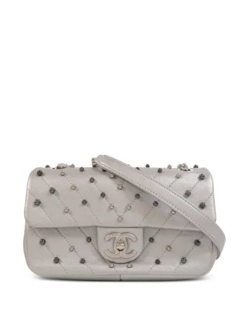 CHANEL Pre-Owned mini sac porté épaule à rabat et fermoir CC