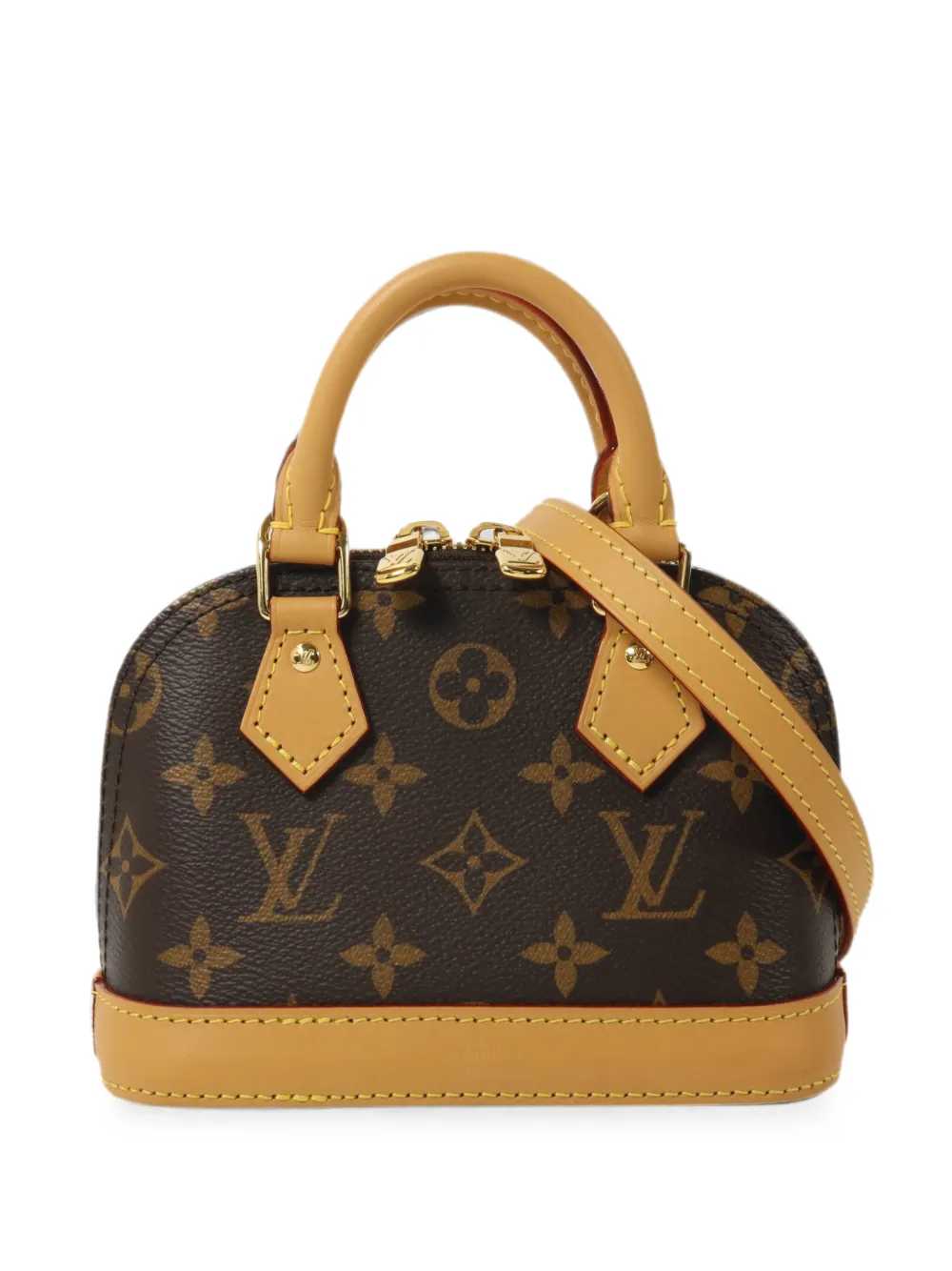 Louis Vuitton Pre-Owned Nano Alma Tote Bag mit Monogramm - Braun