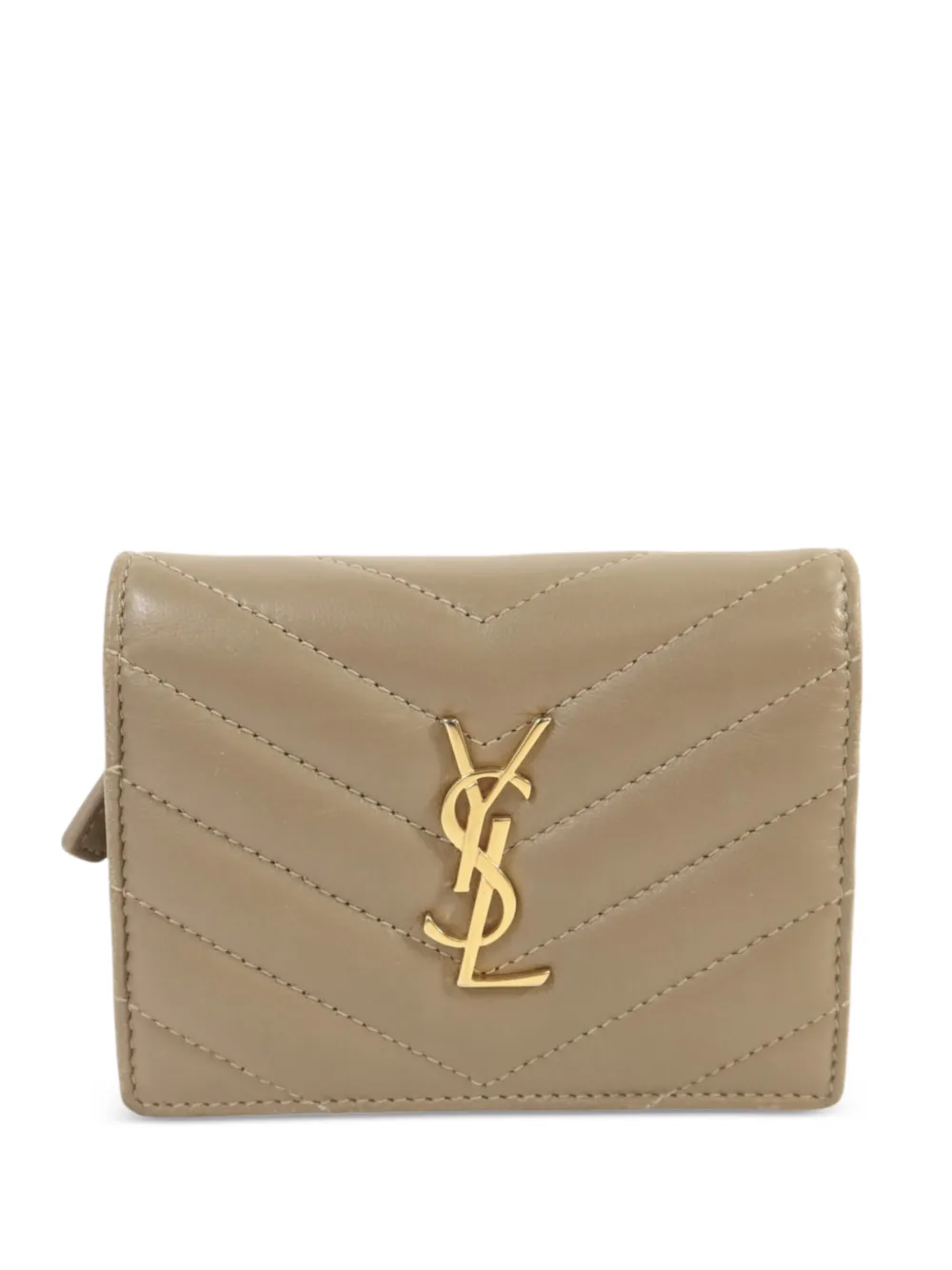 Saint Laurent Pre-Owned Portafoglio YSL trapuntato - Toni neutri