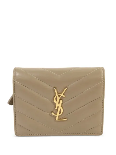 Saint Laurent Pre-Owned quilted YSL wallet