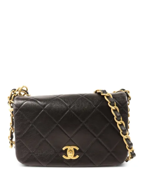 CHANEL Pre-Owned CC GHW turn-lock quilted shoulder bag